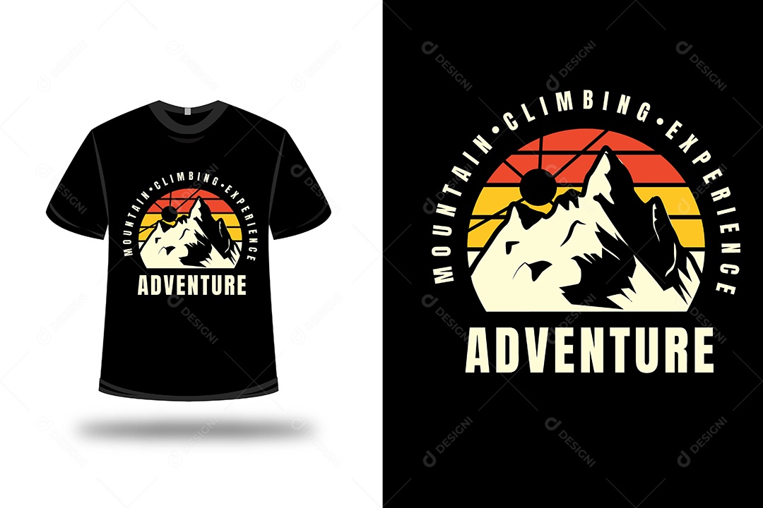 Camiseta Aventura Vetor EPS