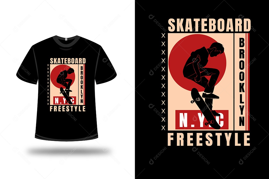 Camiseta  Estilo Livre Vetor EPS