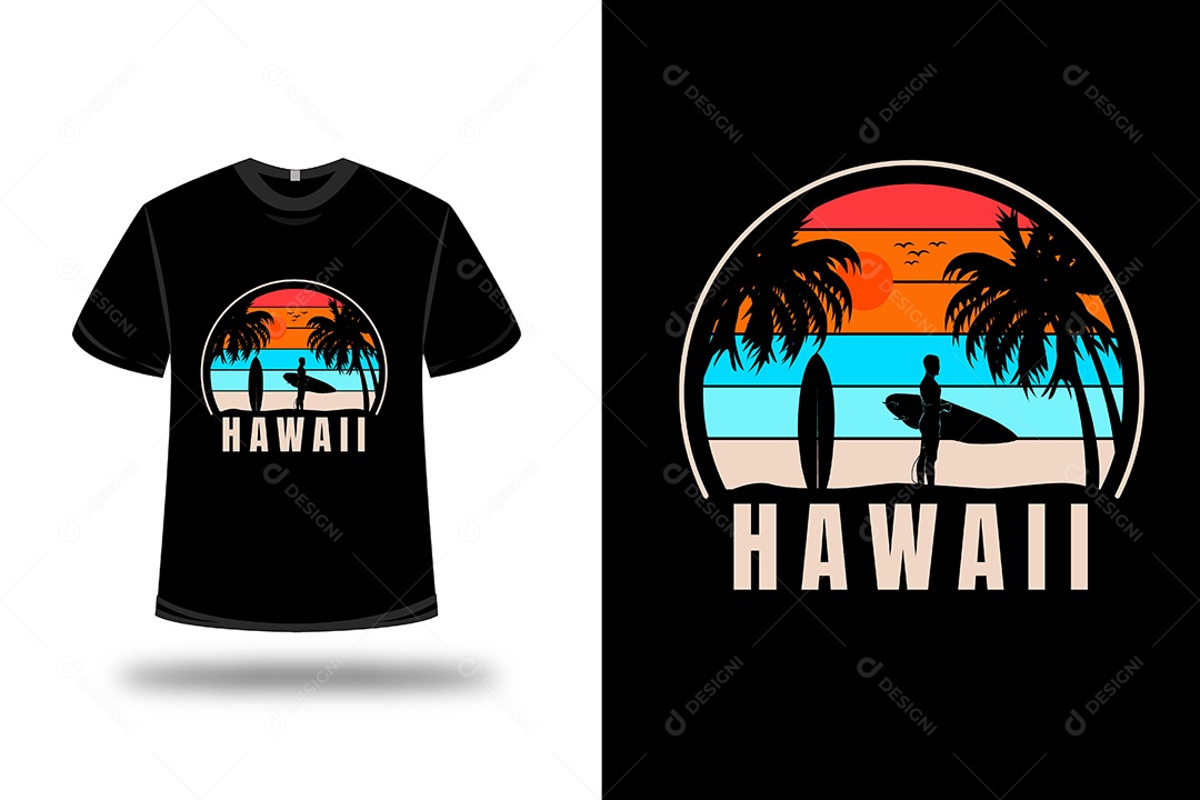 Camiseta Havaí Vetor EPS