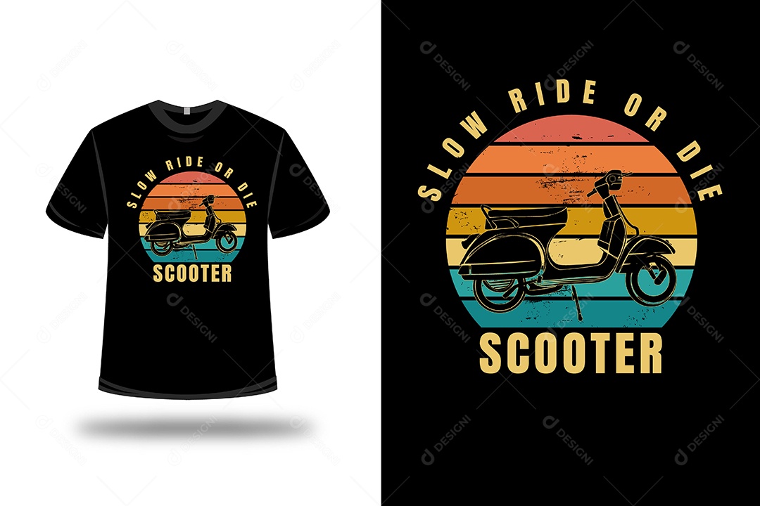 Camiseta Lambreta Vetor EPS