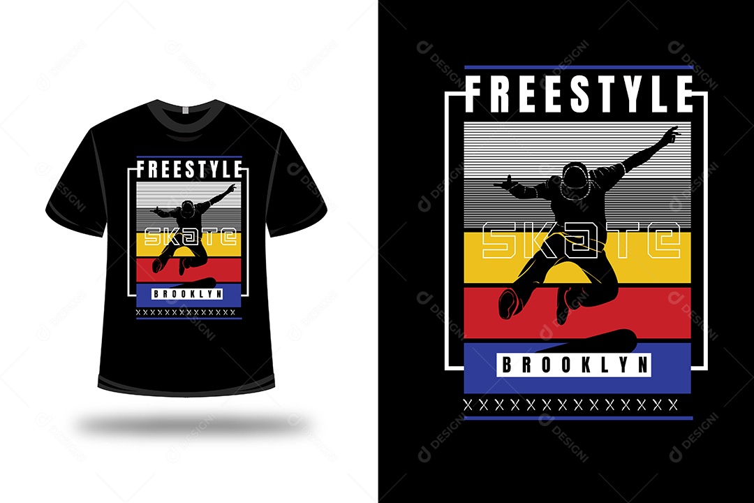 Camiseta Estilo Livre Vetor EPS