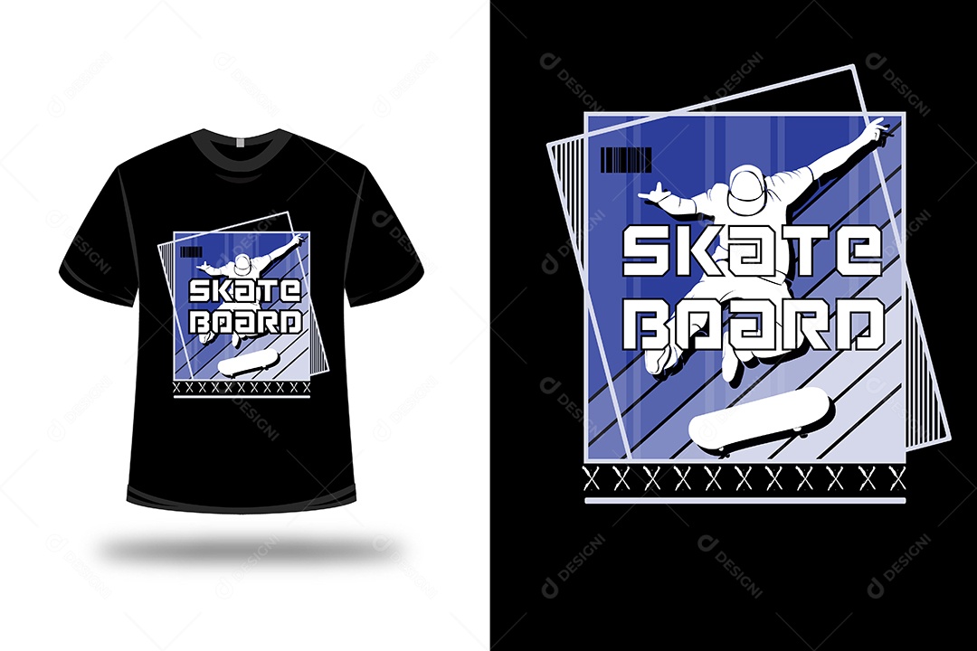 Camiseta Skate Vetor EPS