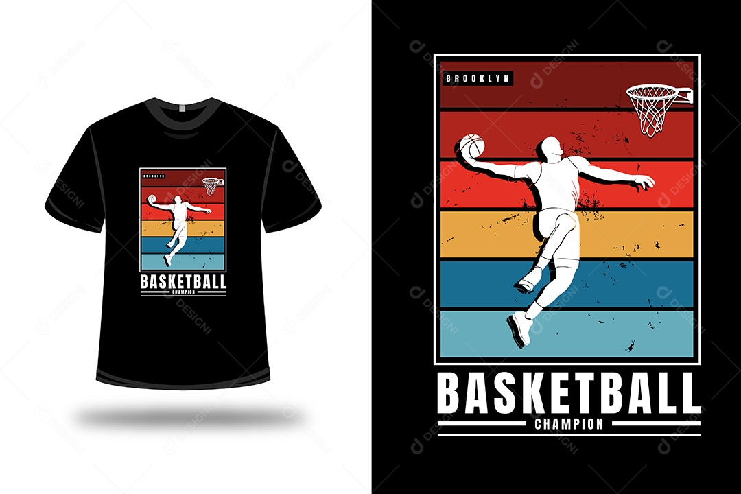 Camiseta Basquetebol Vetor EPS