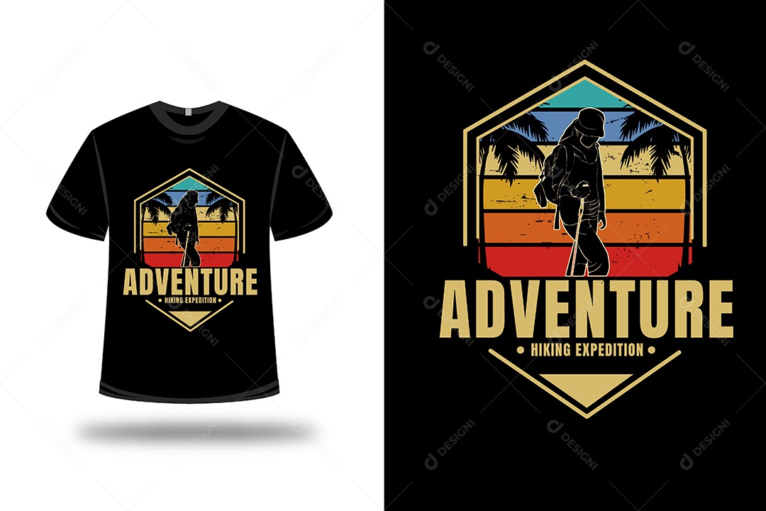 Camiseta Aventura Vetor EPS