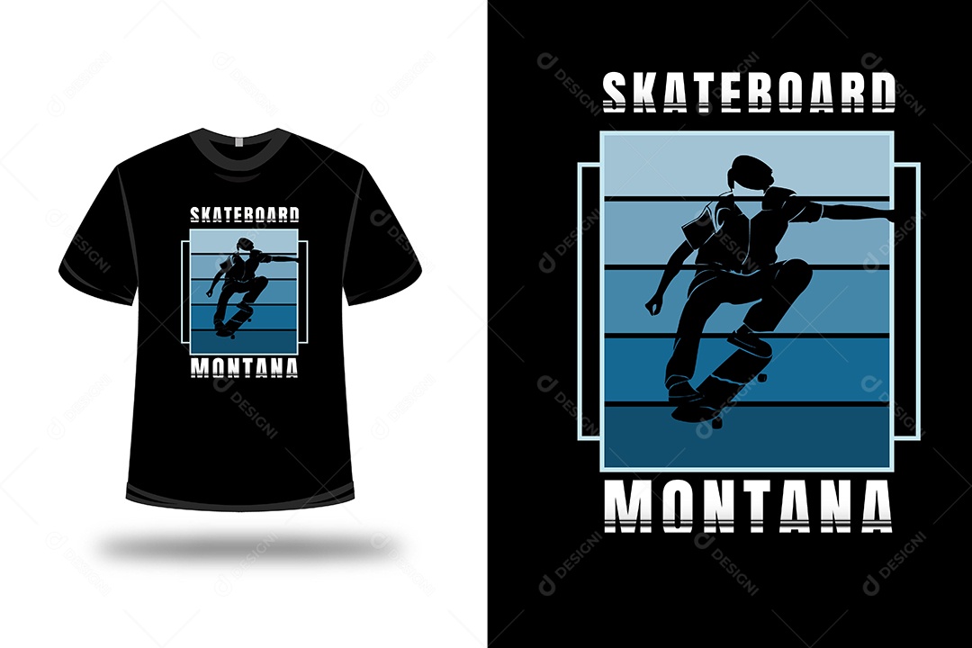 Camiseta Skate Vetor EPS
