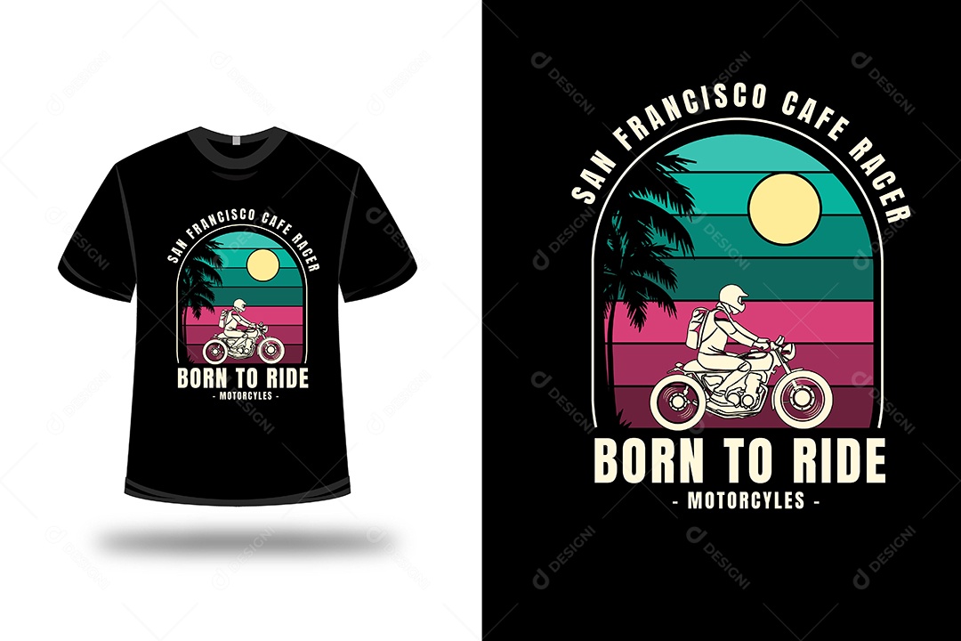 Camiseta Motocicletas Vetor EPS