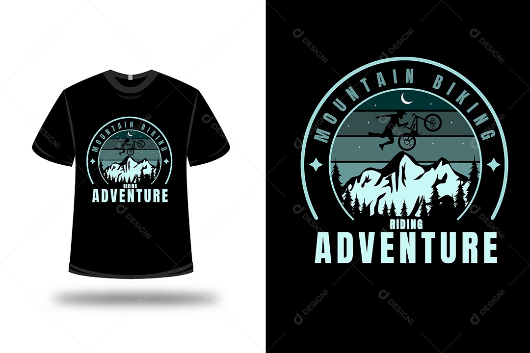 Camiseta Aventura Vetor EPS