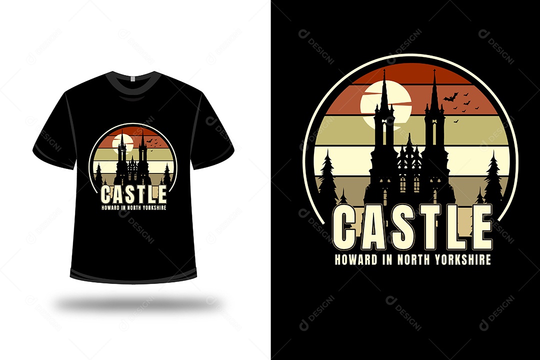 Camiseta Castelo  Vetor EPS