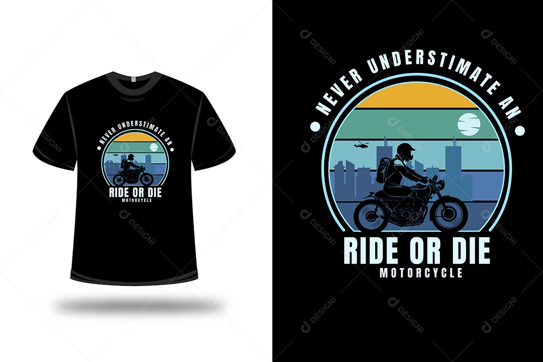 Camiseta  Motocicleta  Vetor EPS