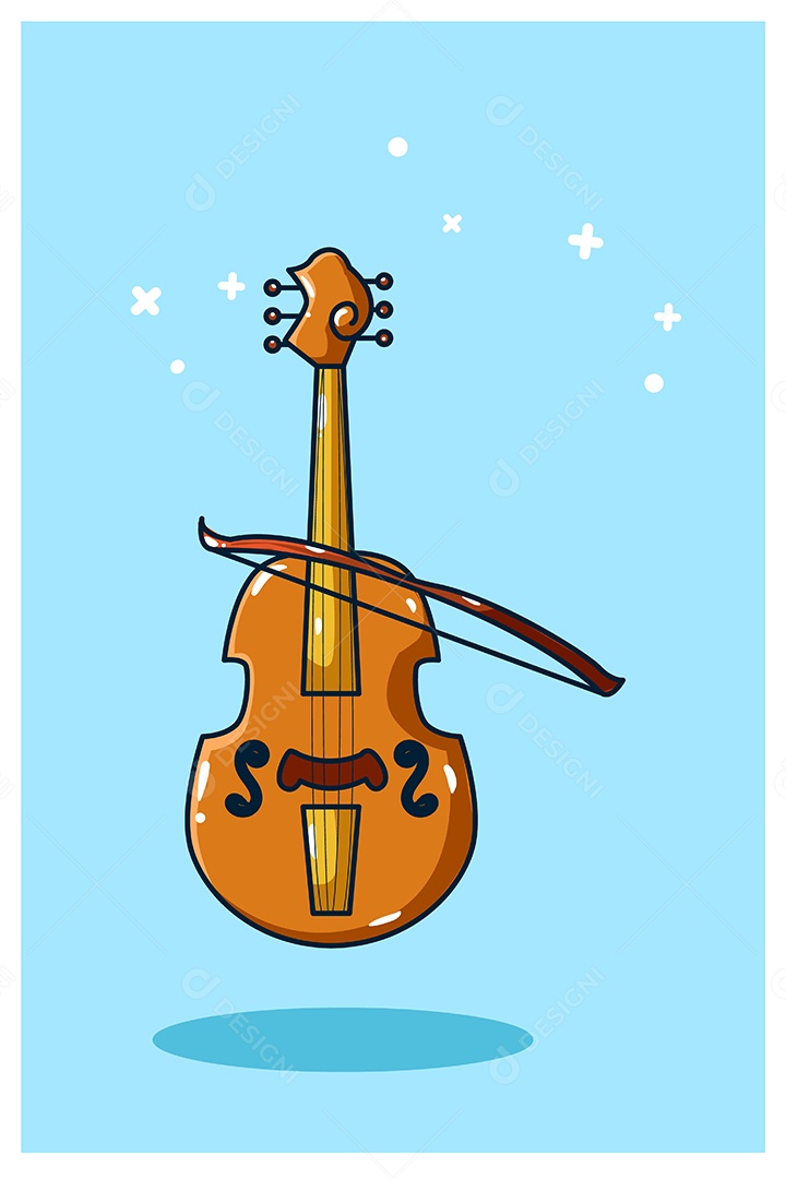 Violino Ilustração Vetor EPS + AI