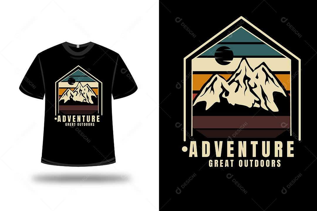 Camiseta Aventura ao ar Livre Vetor EPS