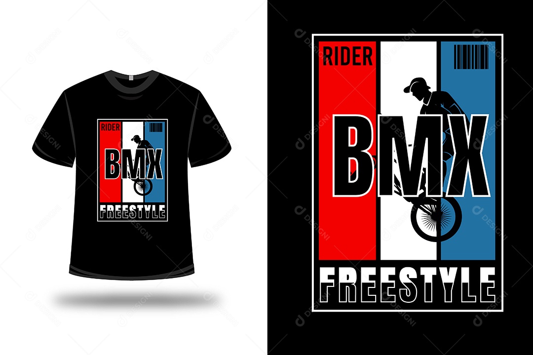 Camiseta Motocicleta  Estilo Livre Vetor EPS