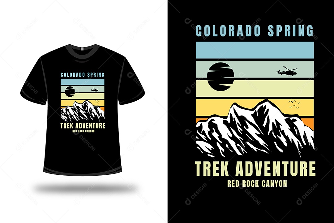 Camiseta Aventura de Caminhada Vetor EPS