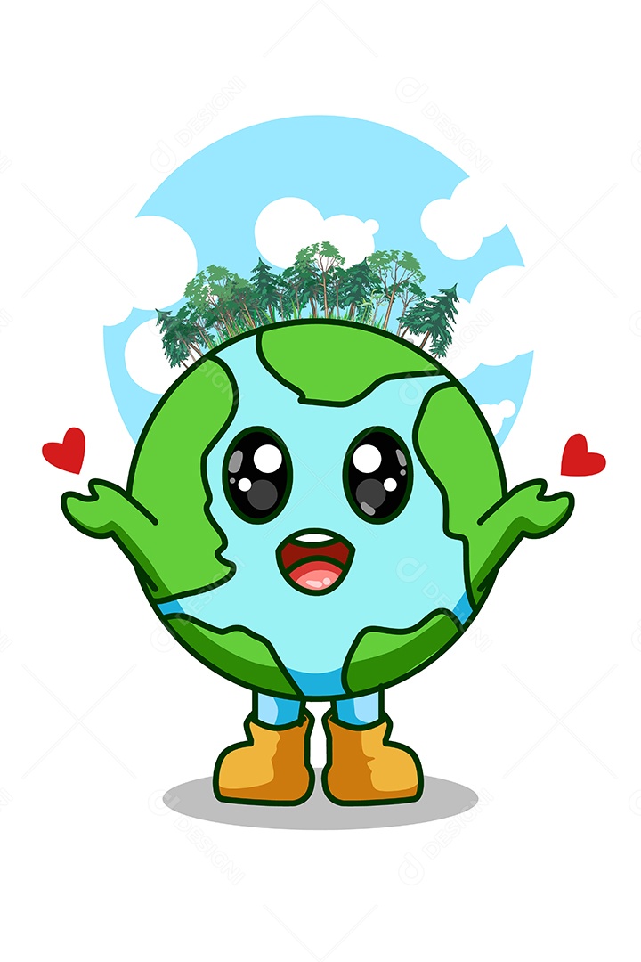 Planeta Terra Ilustração Vetor EPS + AI