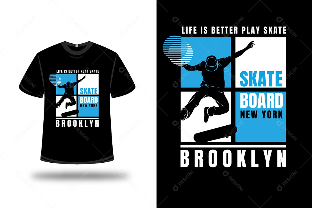 Camiseta Skate Vetor EPS