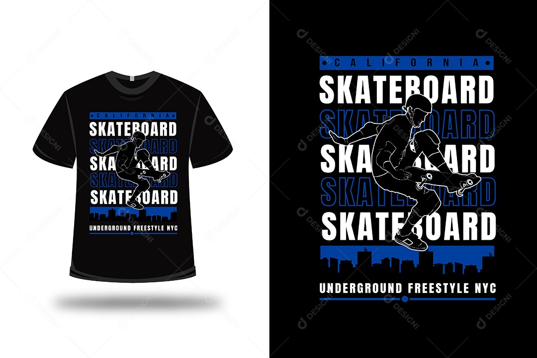 Camiseta Skate Vetor EPS