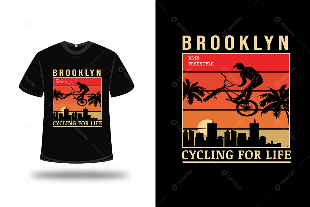 Camiseta Ciclismo Para a Vida  Vetor EPS