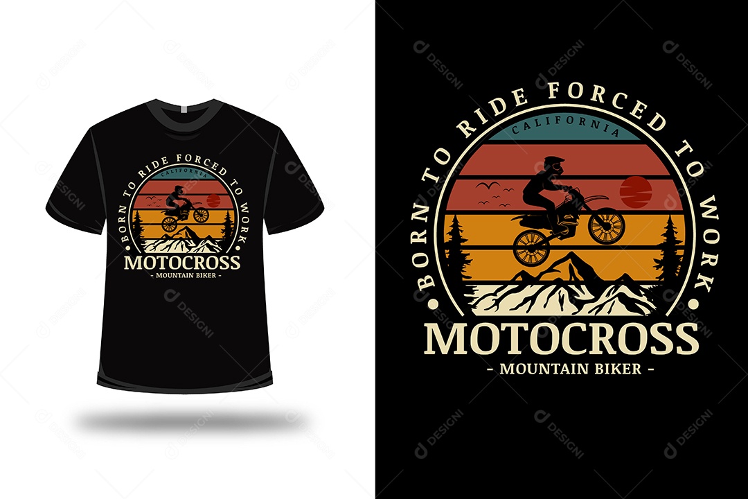 Camiseta Ciclista de Montanha  Vetor EPS