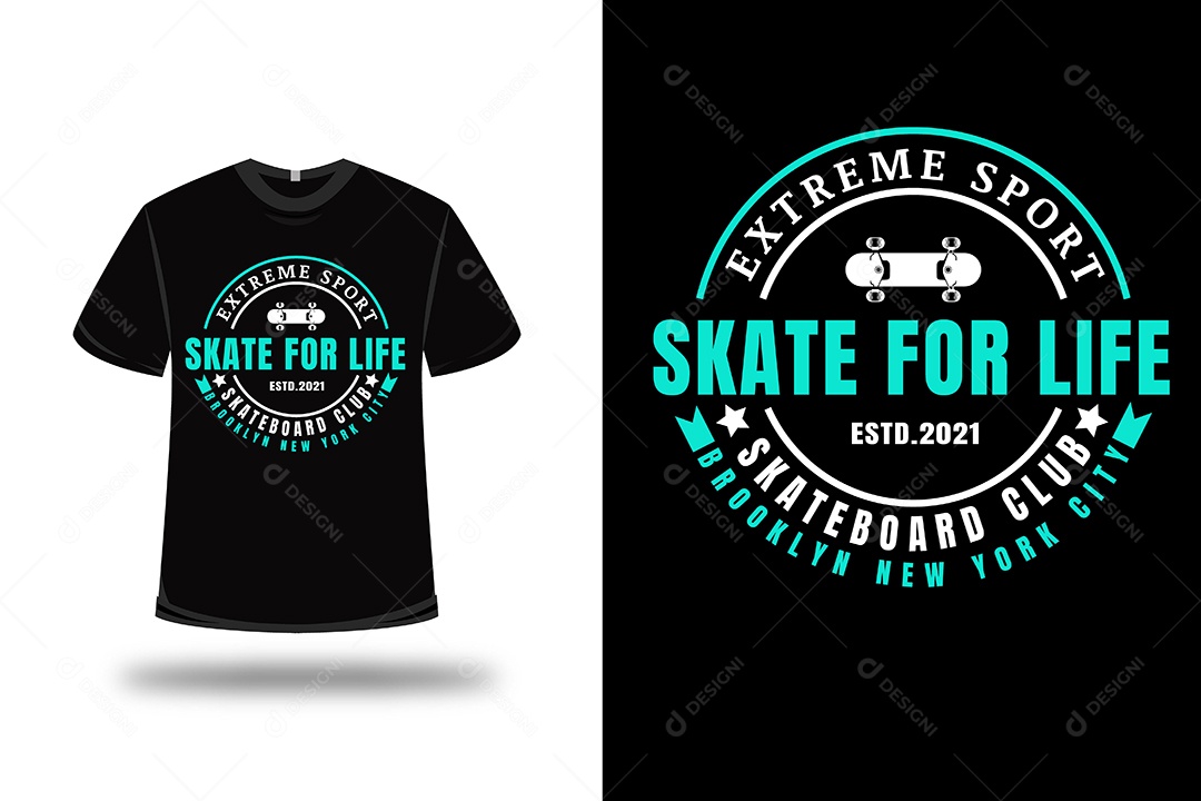 Camiseta Clube de Skate Vetor EPS
