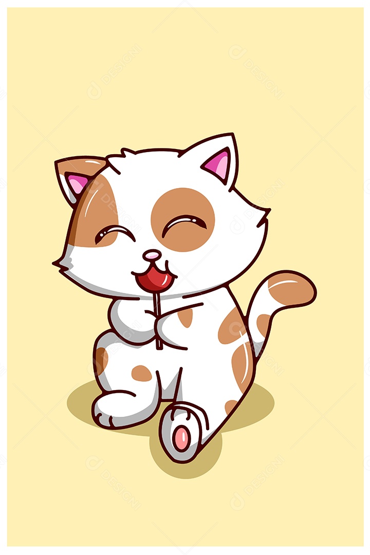 Gato Animal Ilustração Vetor EPS + AI