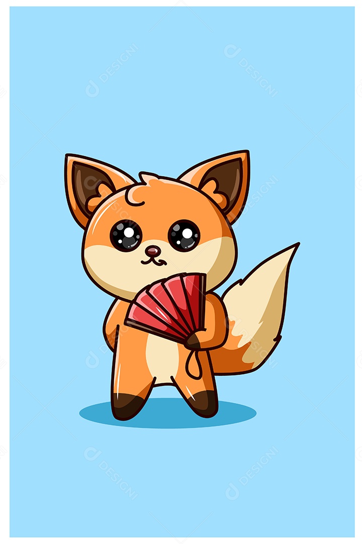 Raposa Animal Ilustração Vetor EPS + AI