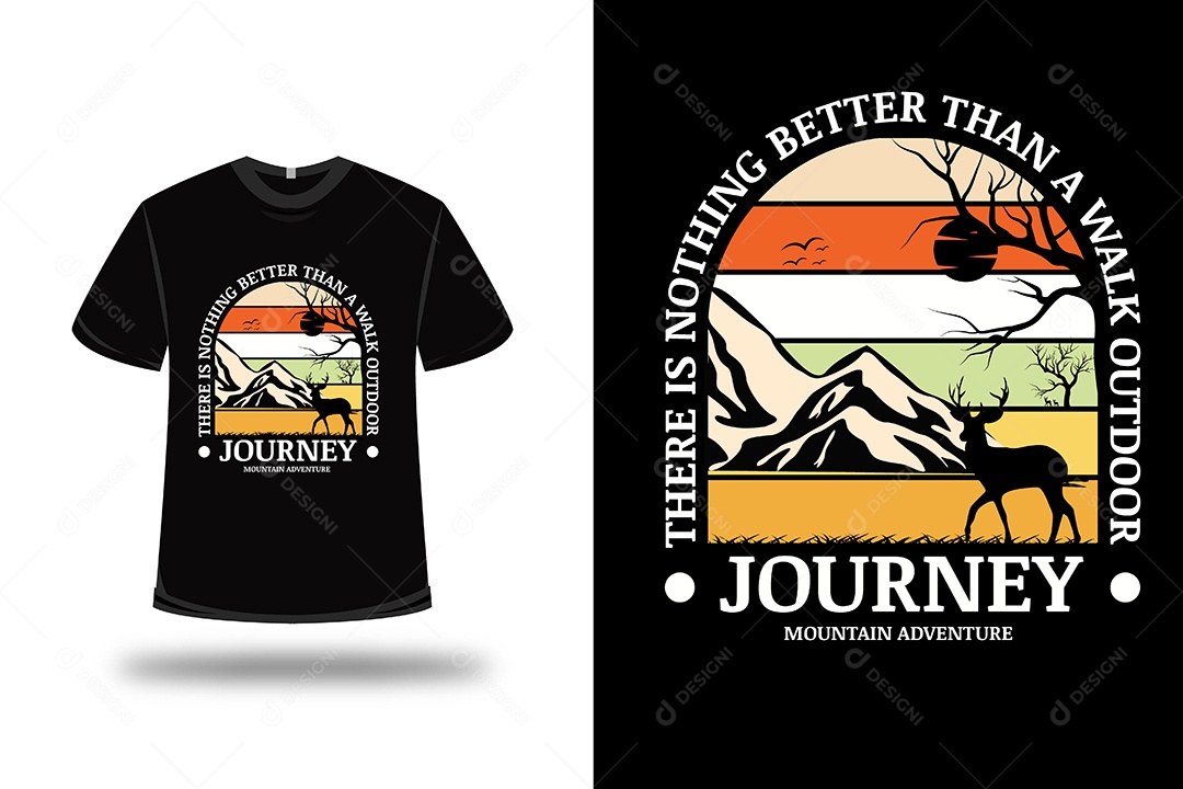 Camiseta Jornada Aventura na Montanha Vetor EPS