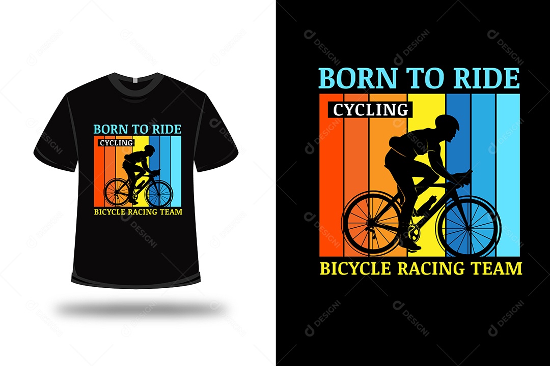 Camiseta Equipe de Corrida de Bicicleta Vetor EPS