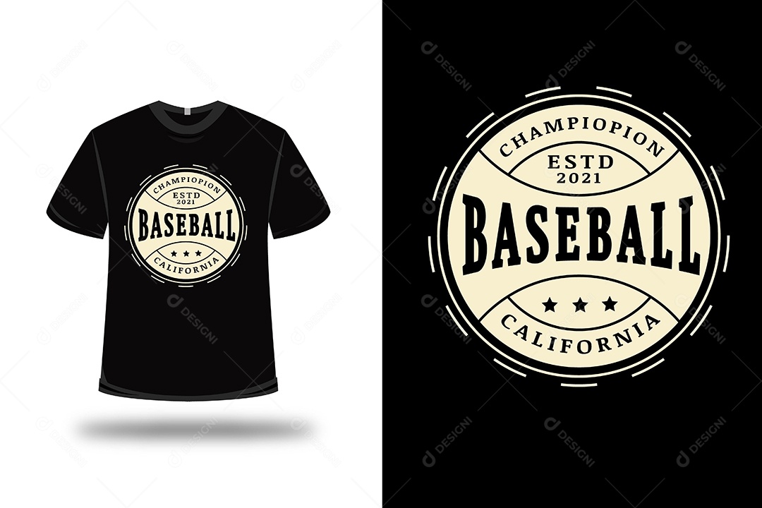 Camiseta Beisebol Vetor EPS