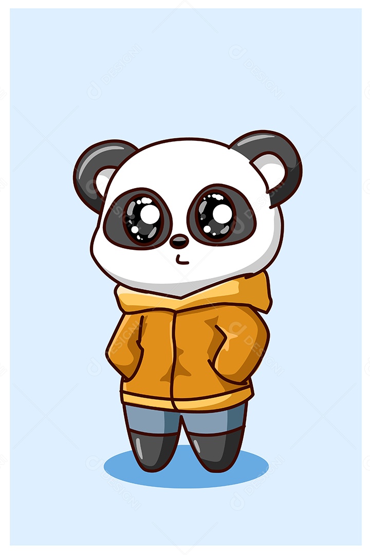 Urso Panda Animal Ilustração Vetor EPS + AI