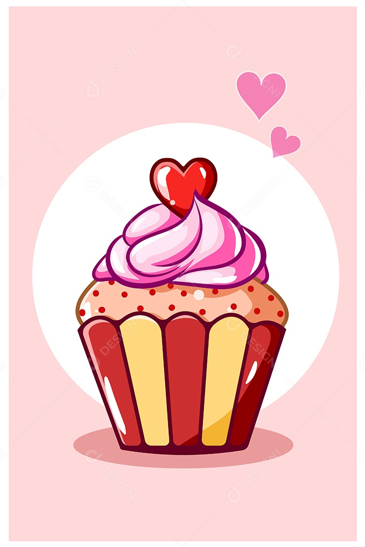 Cupcake Ilustração Vetor EPS + AI