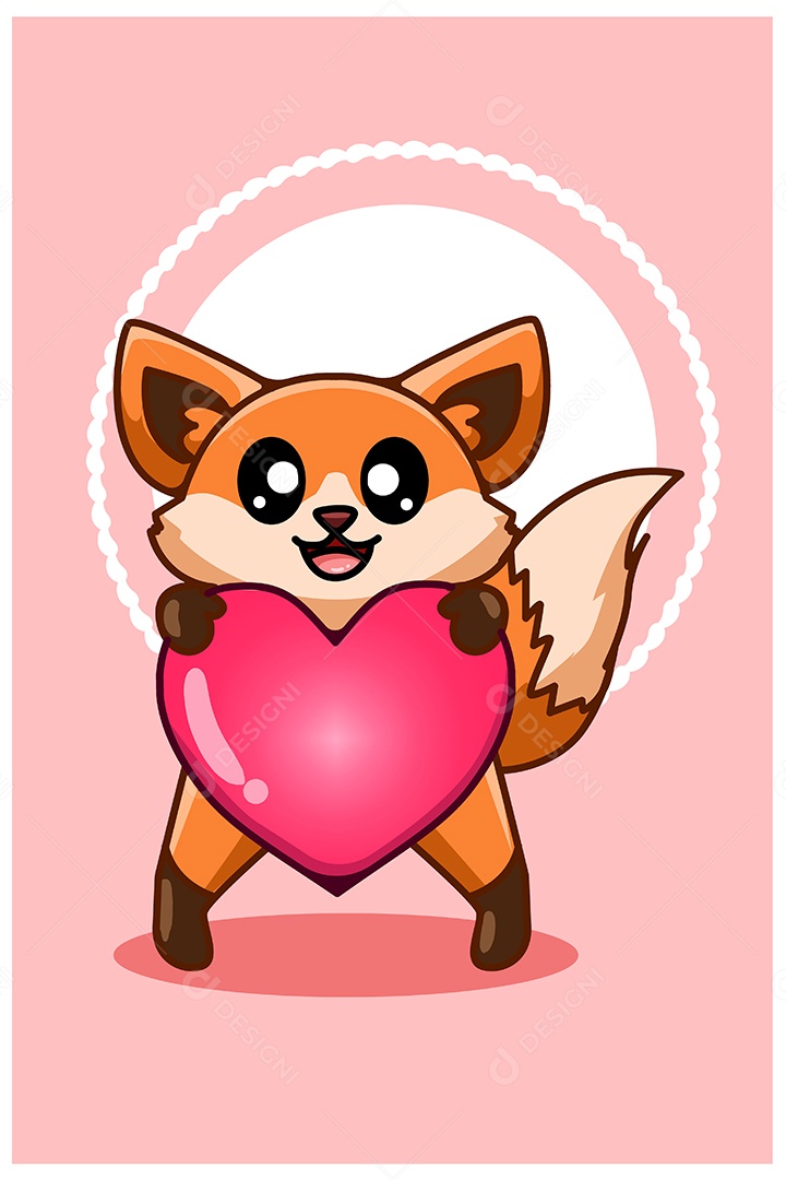 Raposa Animal Ilustração Vetor EPS + AI