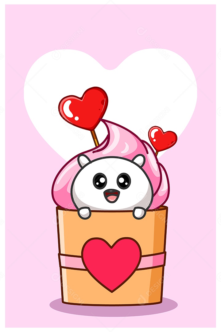 Cupcake Ilustração Vetor EPS + AI