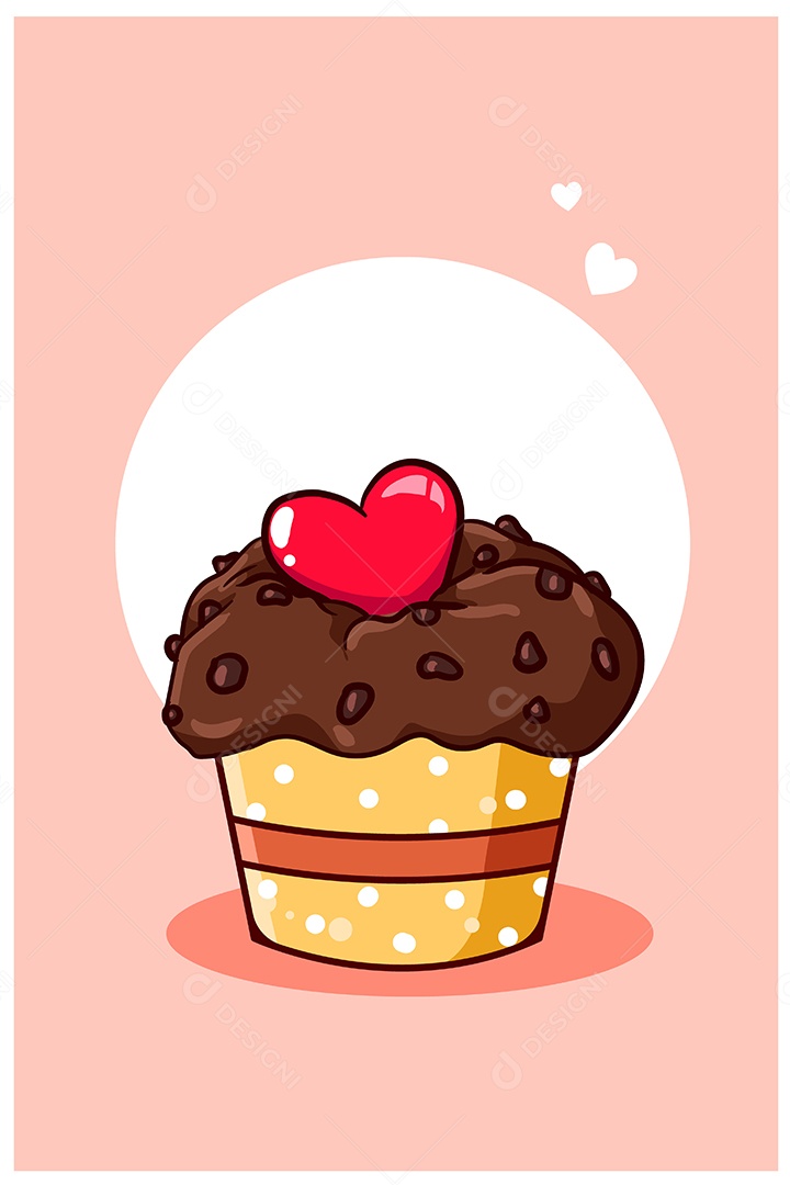 Cupcake Ilustração Vetor EPS + AI