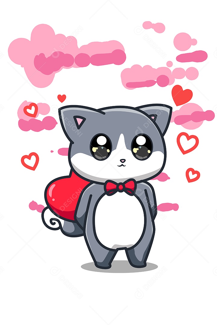 Gato Animal Ilustração Vetor EPS + AI