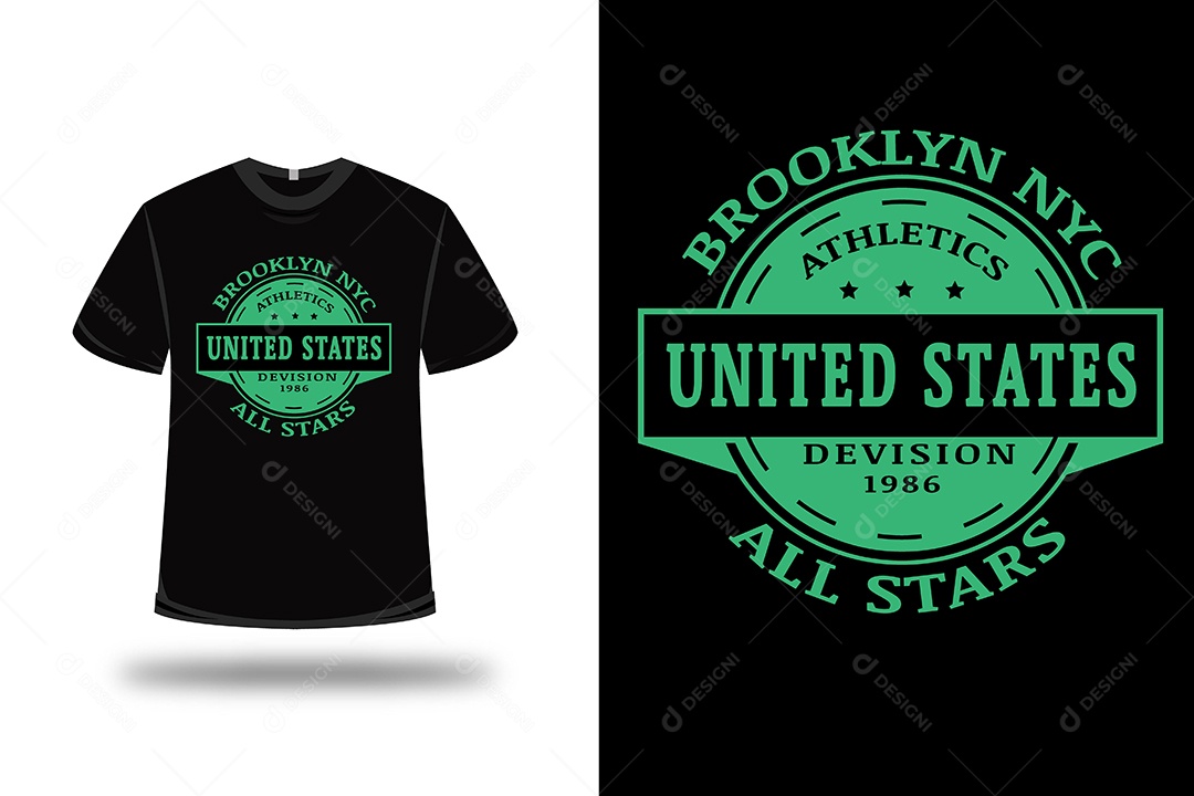 Camiseta  Estados Unidos Vetor EPS