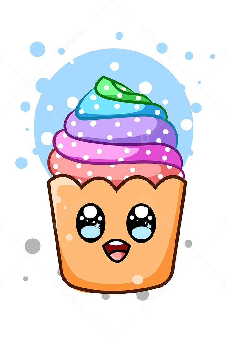 Cupcake Ilustração Vetor EPS + AI