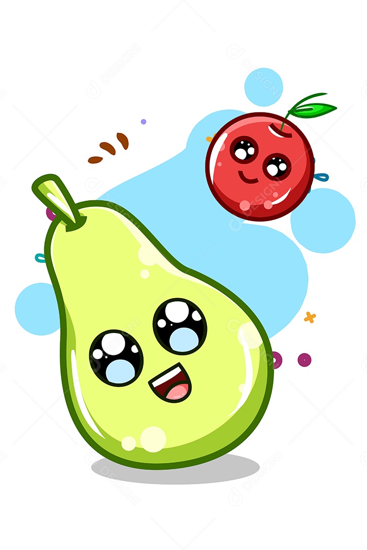 Frutas Ilustração Vetor EPS + AI