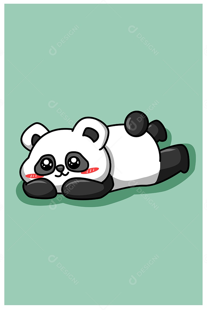 Urso Panda Ilustração Vetor EPS + AI