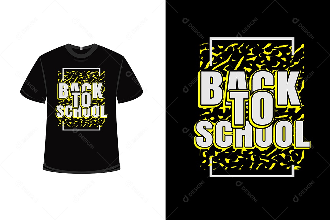 Camiseta de Volta à Escola  Vetor EPS