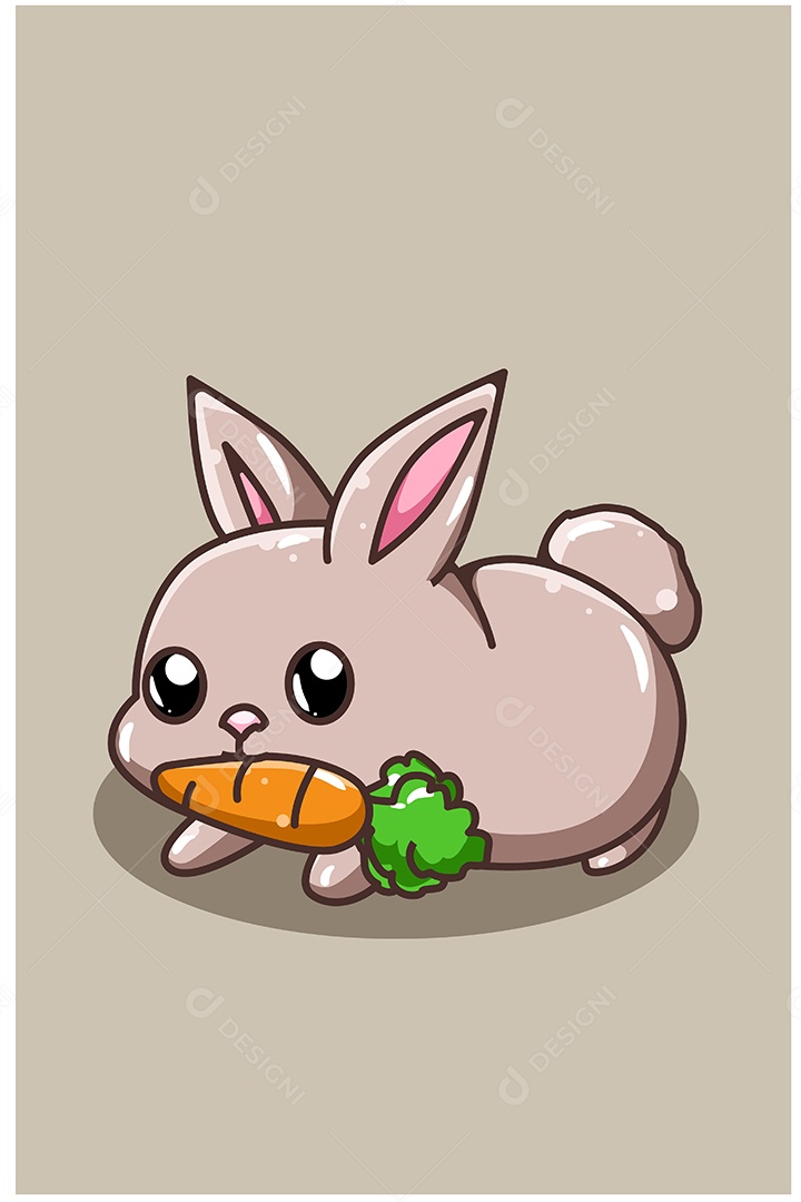 Coelho Ilustração Vetor EPS + AI