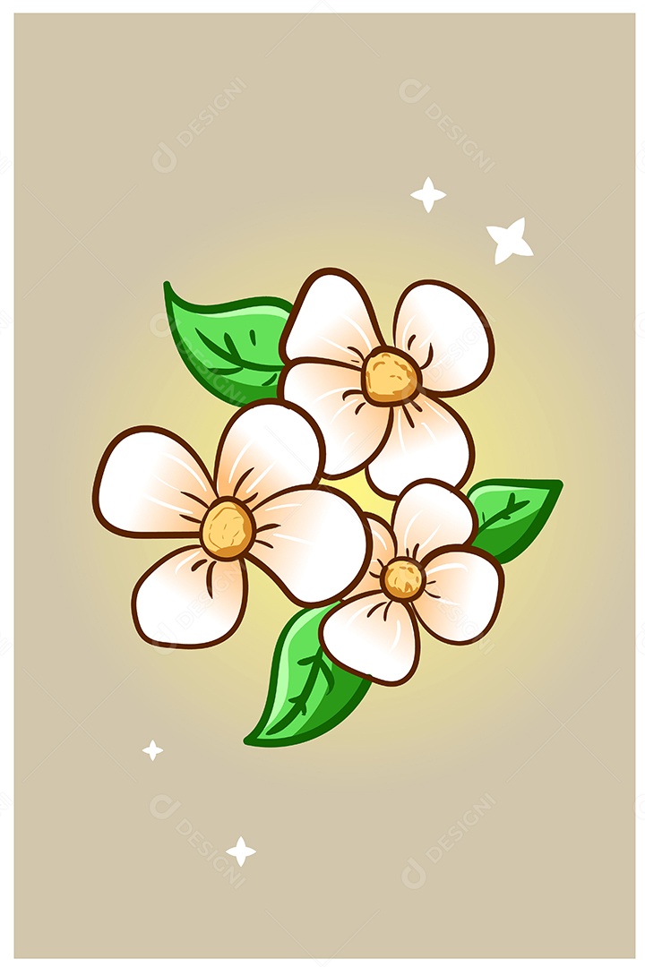 Flores Ilustração Vetor EPS + AI