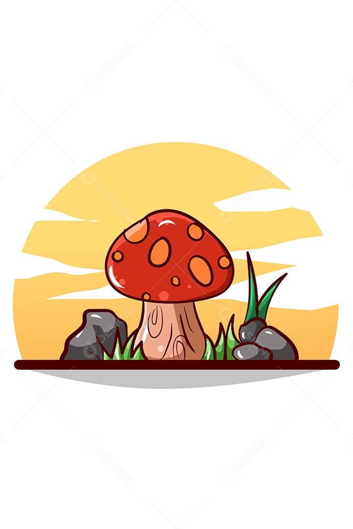 Cogumelo Ilustração Vetor EPS + AI