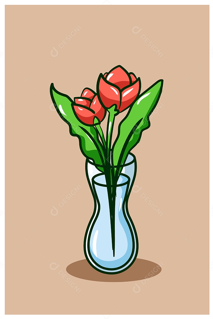 Flores Ilustração Vetor EPS + AI