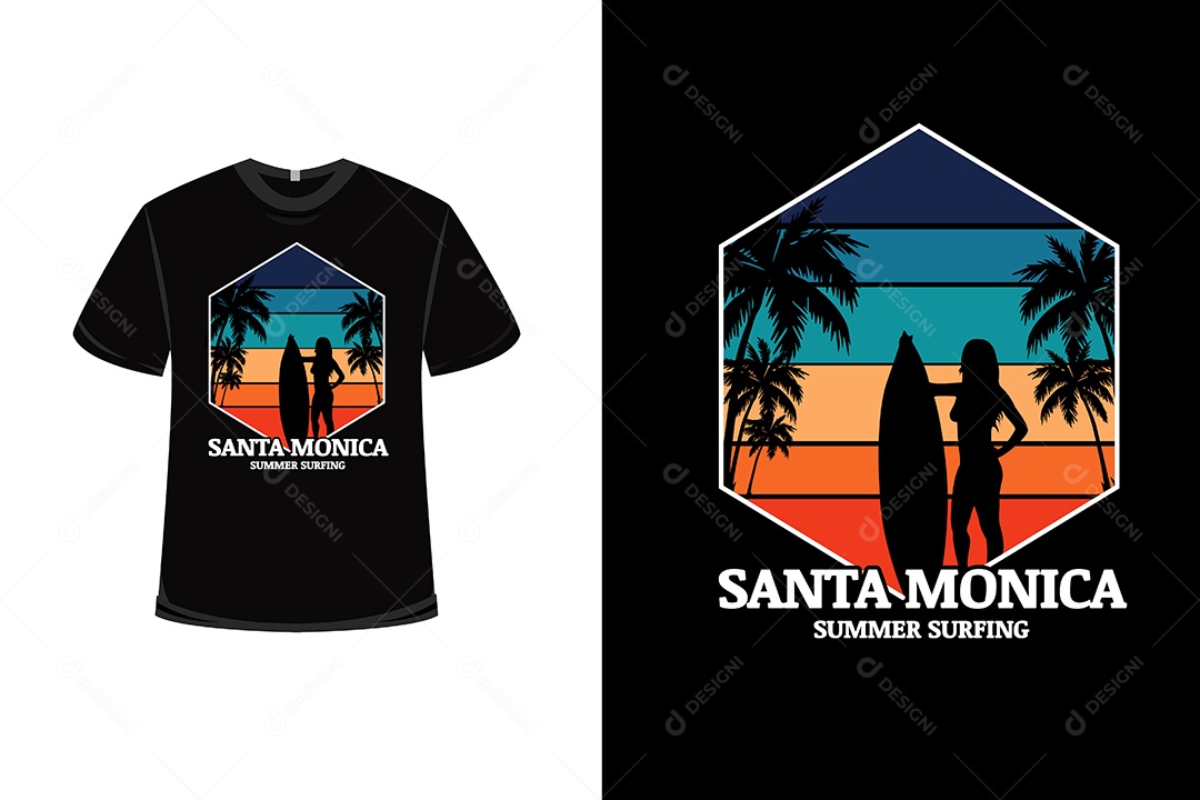 Camiseta surf de verão  Vetor EPS