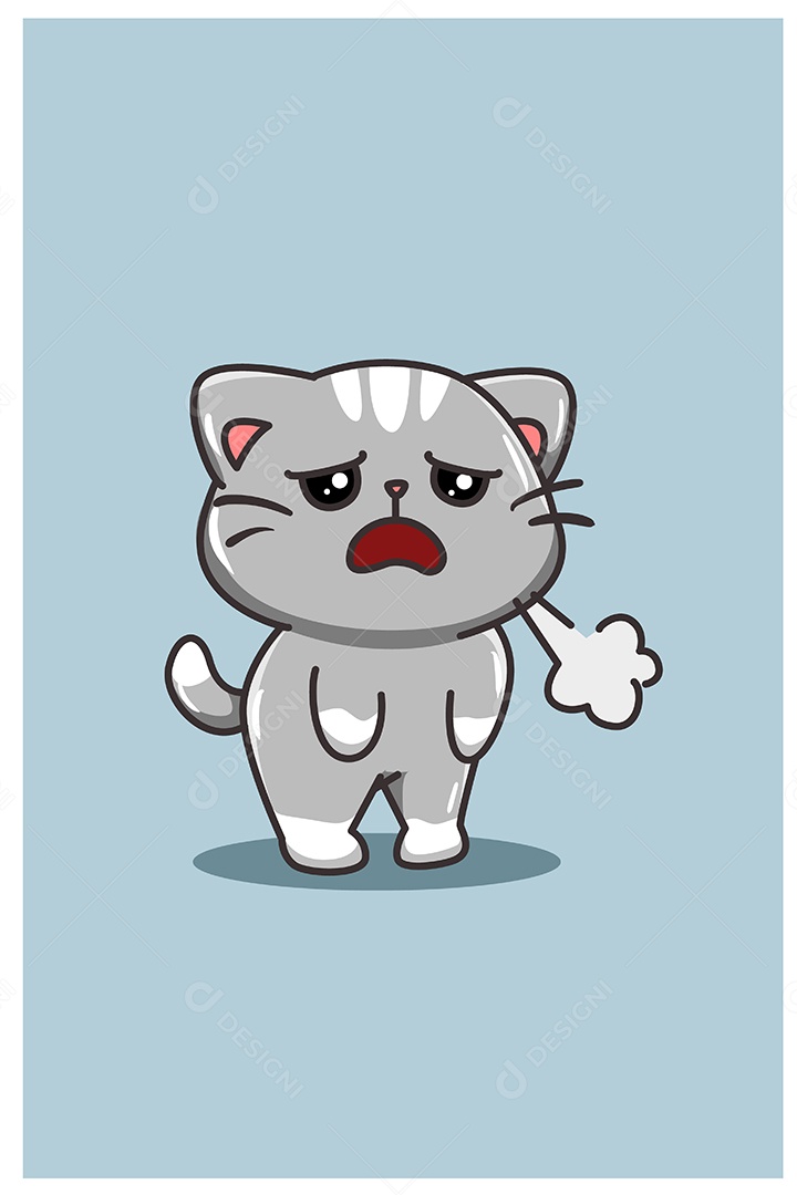 Gato Animal Ilustração Vetor EPS + AI