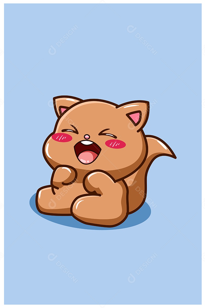 Gato Animal Ilustração Vetor EPS + AI