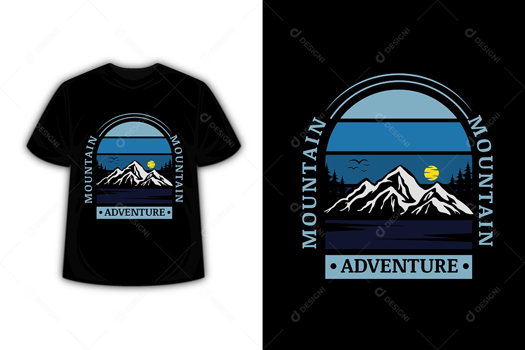 Camiseta Aventura Vetor EPS