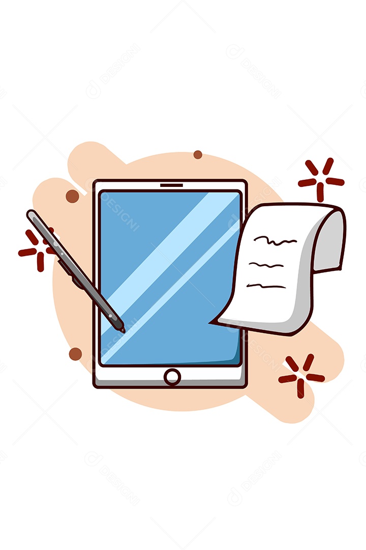 Tablet Ilustração Vetor EPS + AI