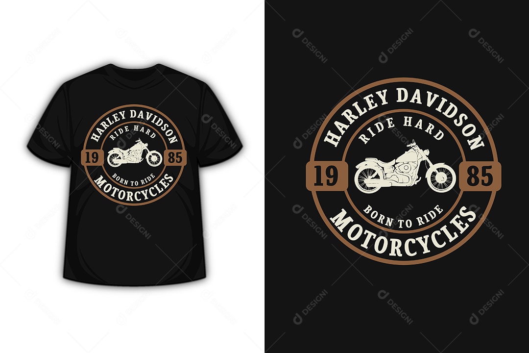 Camiseta Motocicleta Vetor EPS