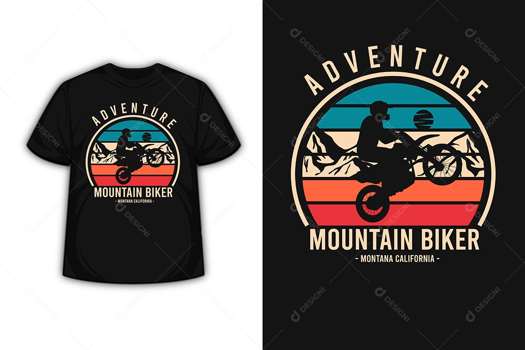 Camiseta Aventura Vetor EPS
